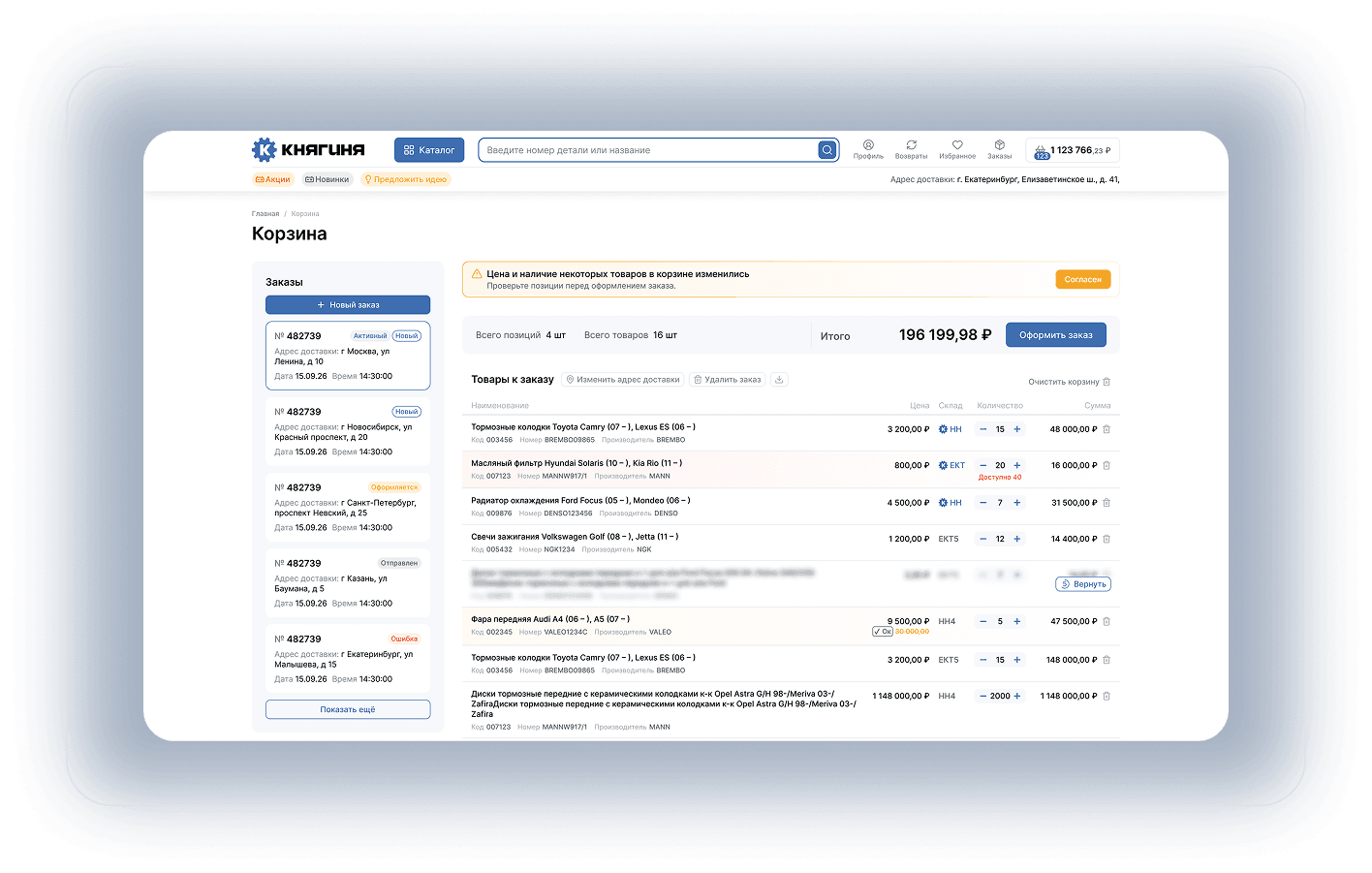 B2B-платформа автозапчастей